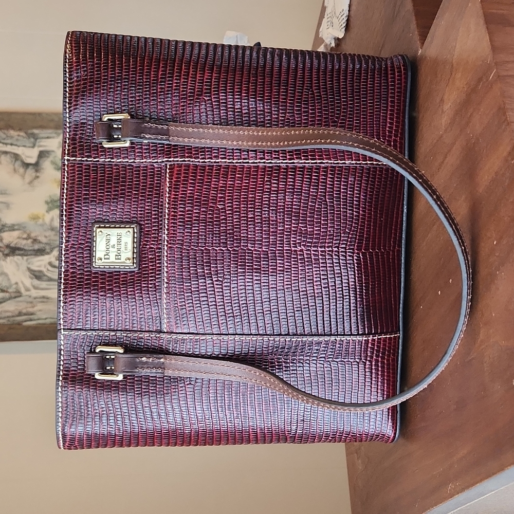 Dooney & Bourke Small Lizard Embossed Leather Lexington Shopper Tote